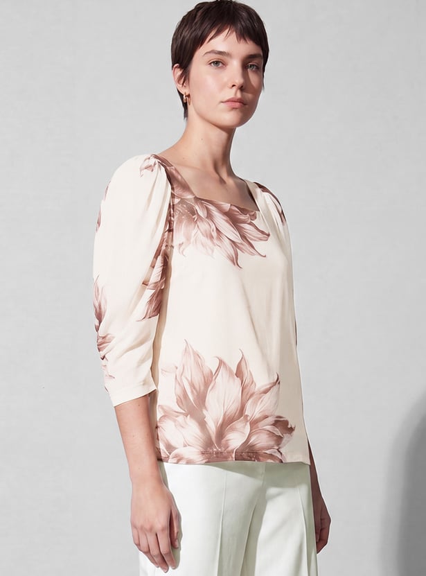 CODE Floral Print Top