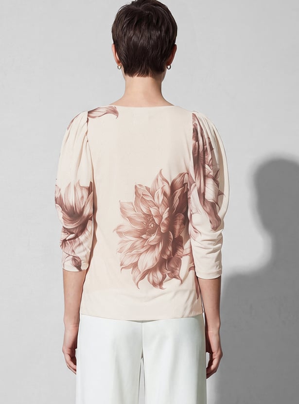 CODE Floral Print Top