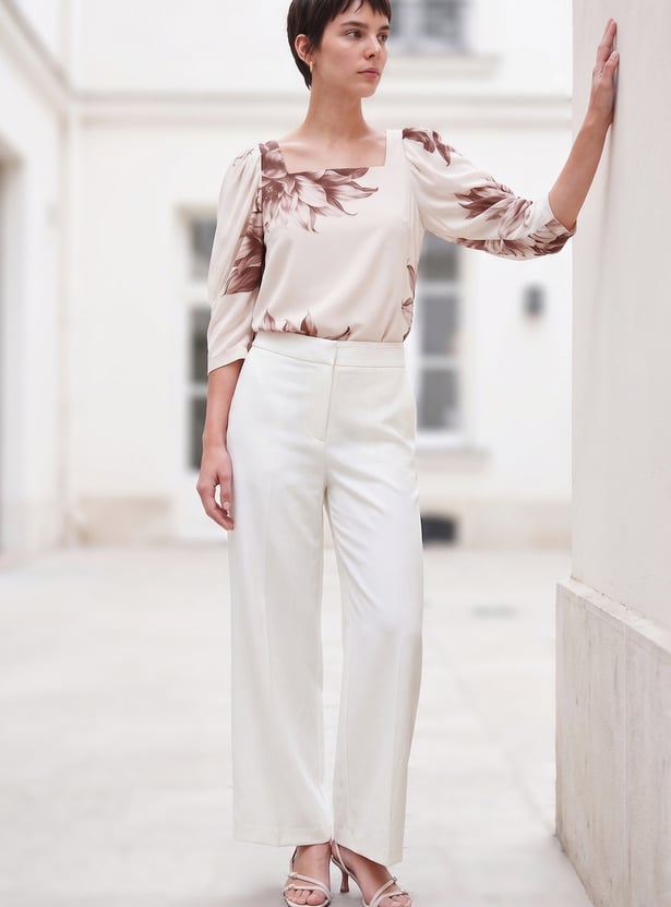 CODE Floral Print Top