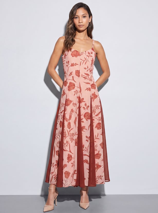 CODE Floral Print Maxi Dress