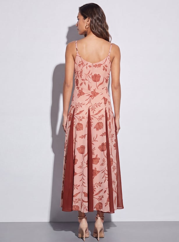 CODE Floral Print Maxi Dress