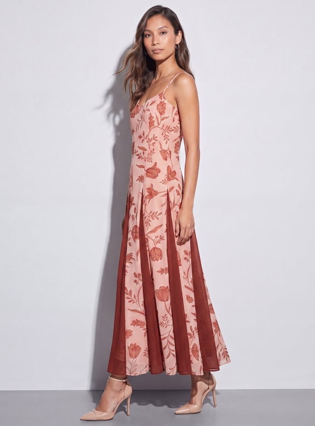 CODE Floral Print Maxi Dress