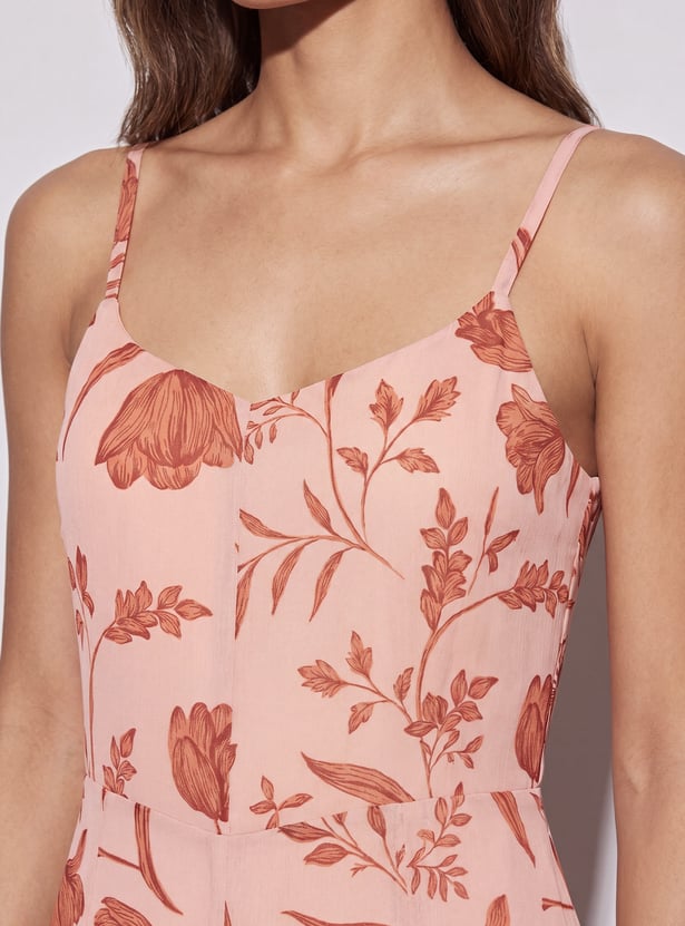 CODE Floral Print Maxi Dress