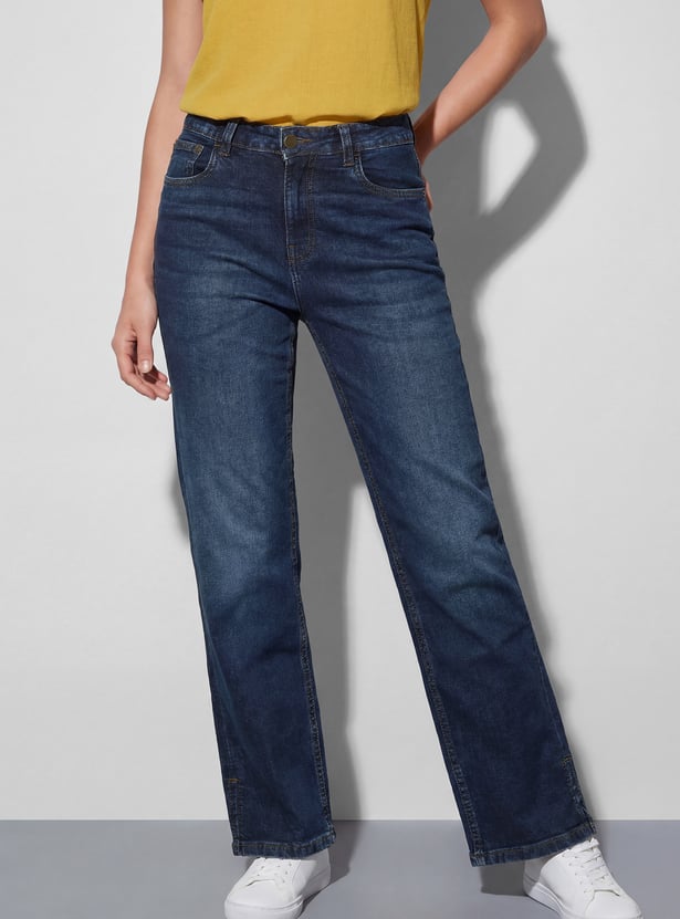 FAME FOREVER Solid Flared Jeans