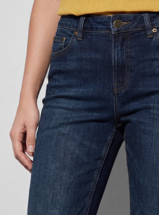 FAME FOREVER Solid Flared Jeans
