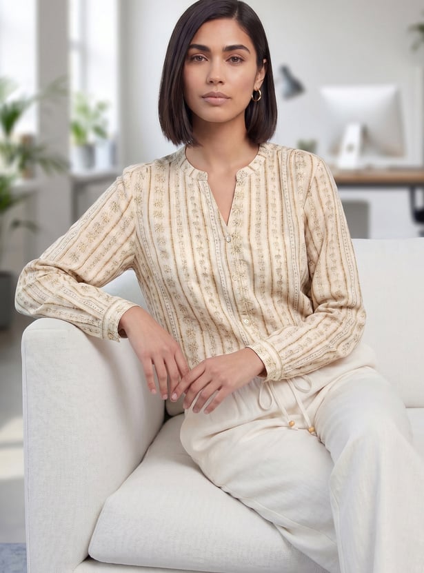 FAME FOREVER Embroidered Top