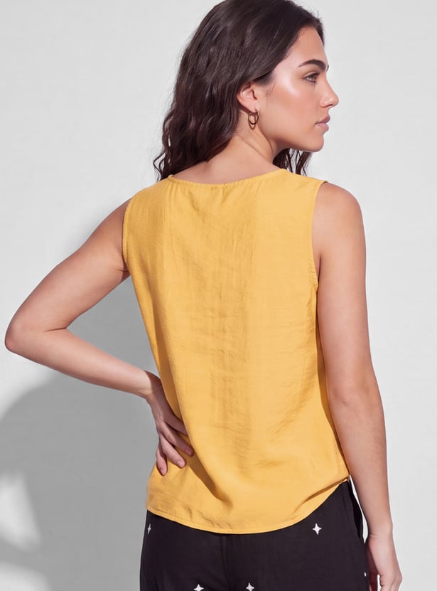 FAME FOREVER Embroidered Top