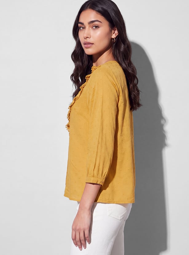 FAME FOREVER Embroidered Top