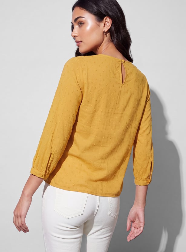 FAME FOREVER Embroidered Top