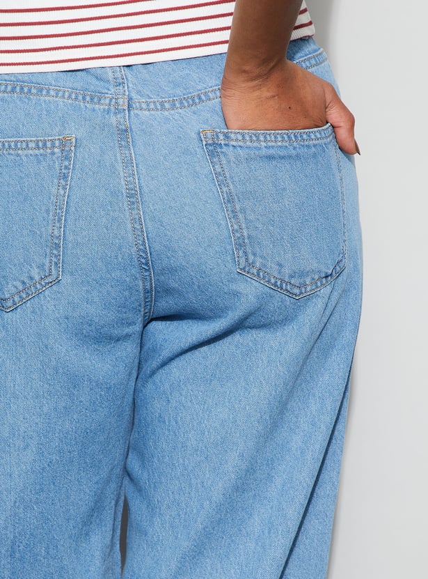 GINGER Solid Straight Fit Jeans