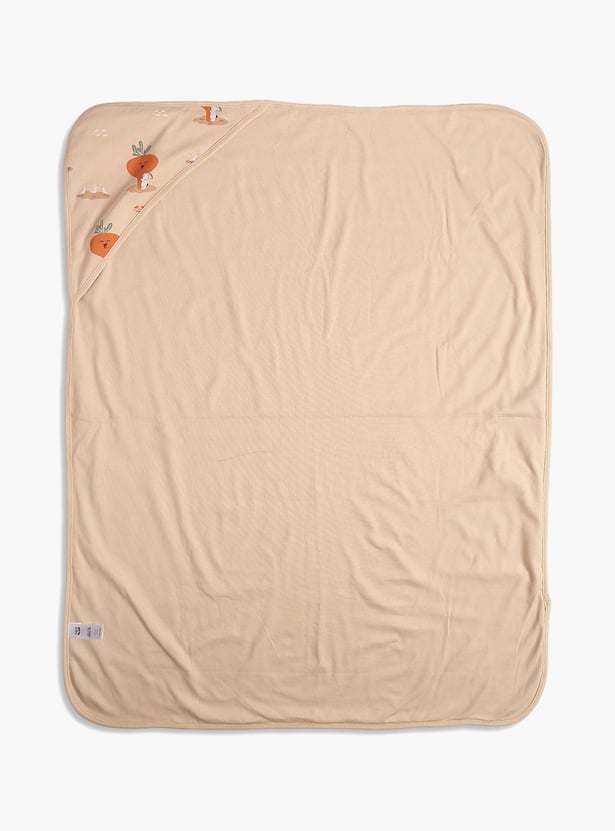 FS MINI KLUB Girls Printed and Striped Blanket - Pack of 2
