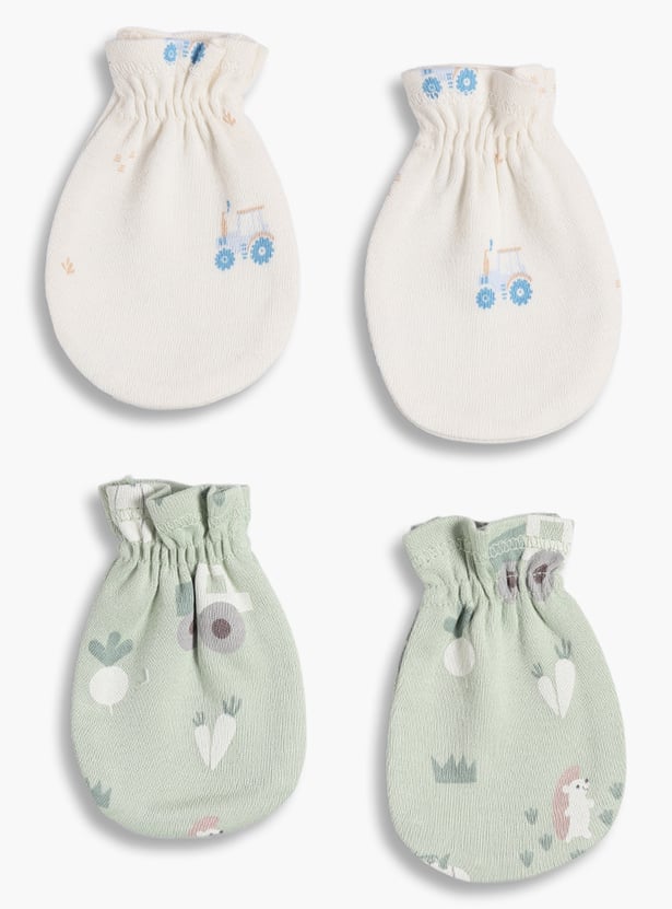 FS MINI KLUB Boys Printed Mittens - Pack of 2