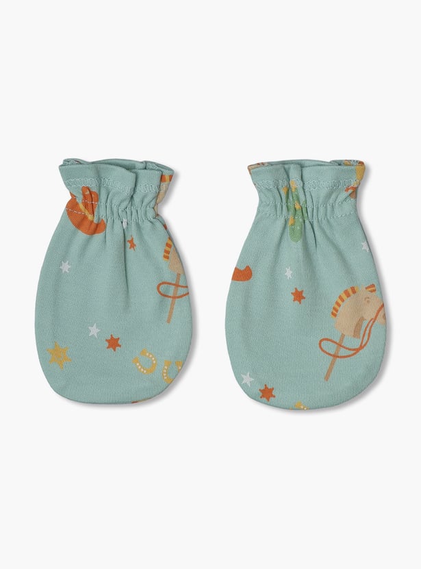 FS MINI KLUB Boys Printed Mittens - Pack of 2