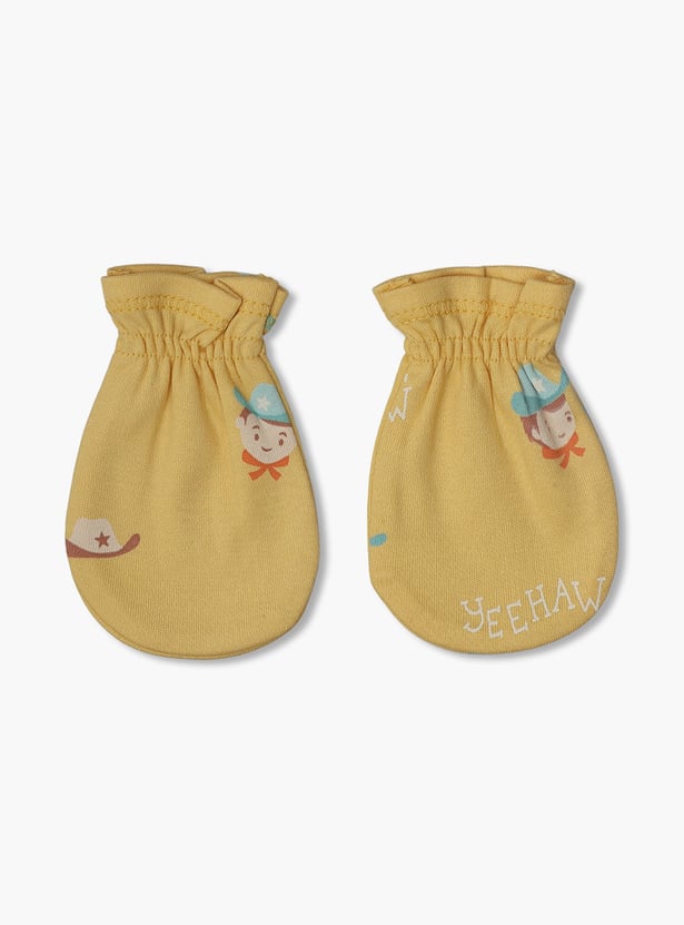 FS MINI KLUB Boys Printed Mittens - Pack of 2
