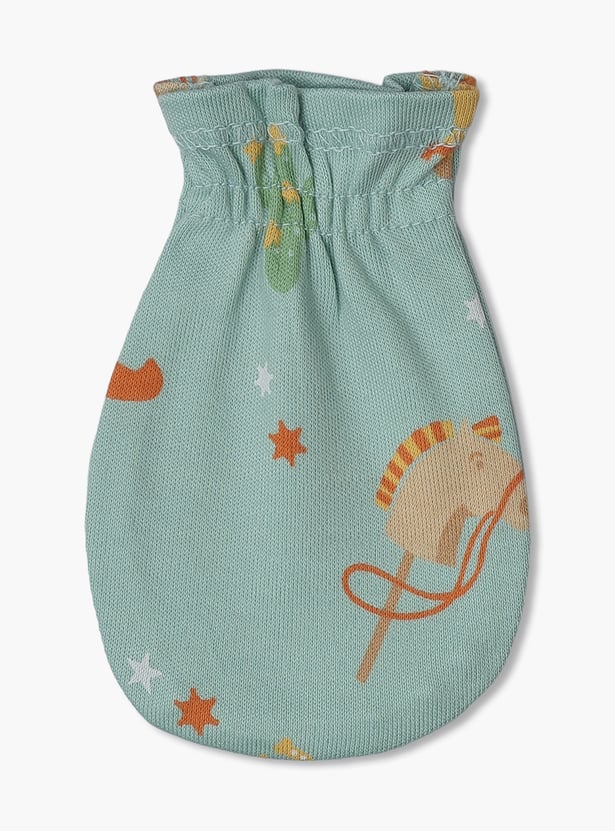 FS MINI KLUB Boys Printed Mittens - Pack of 2