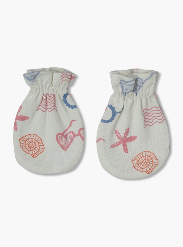 FS MINI KLUB Girls Printed Mittens - Pack of 2