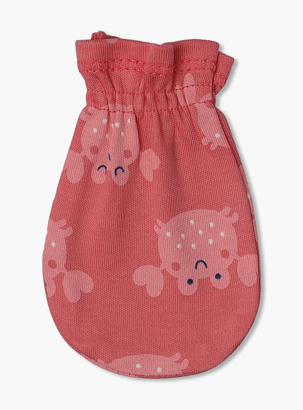 FS MINI KLUB Girls Printed Mittens - Pack of 2