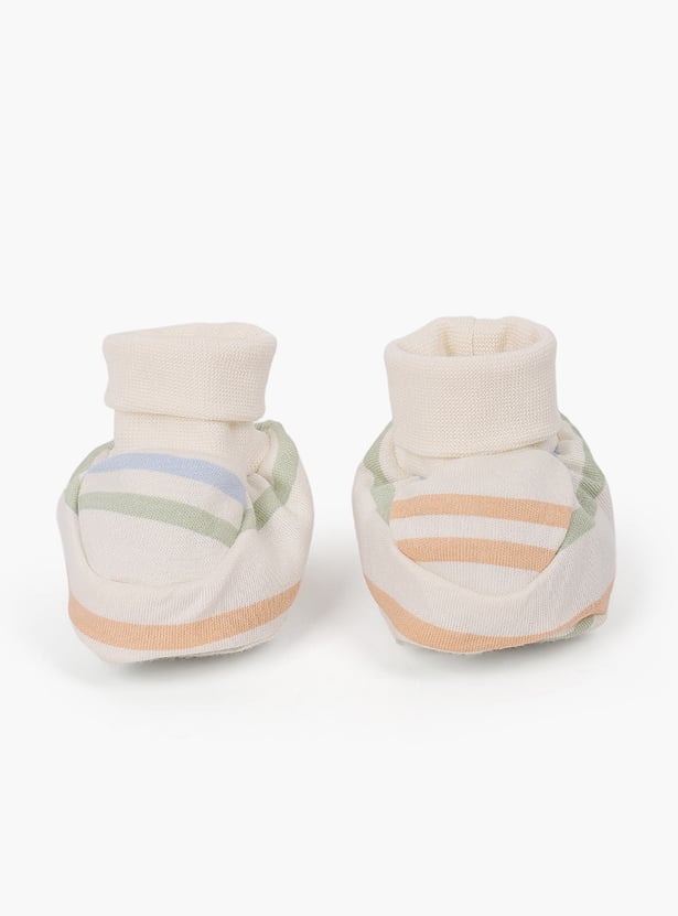 FS MINI KLUB Girls Printed Booties Pack of 2