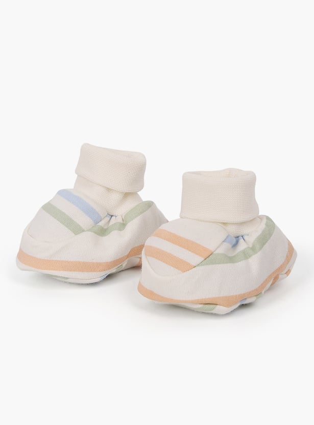 FS MINI KLUB Girls Printed Booties Pack of 2