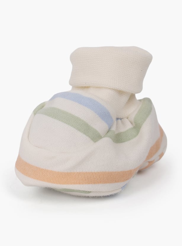 FS MINI KLUB Girls Printed Booties Pack of 2