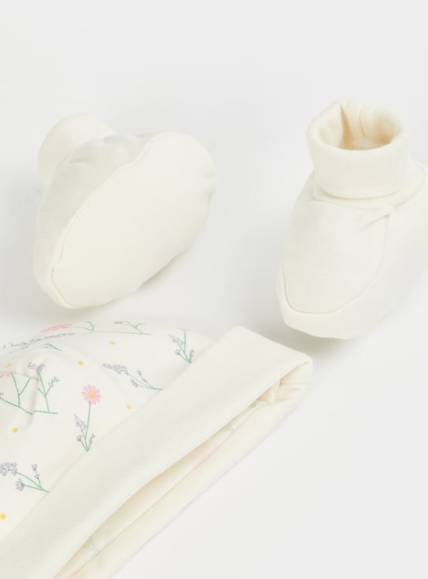 FS MINI KLUB Girls Floral Print Gift Set - Pack of 4