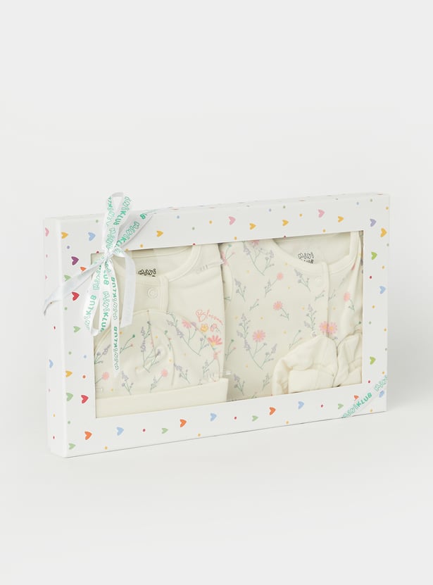 FS MINI KLUB Girls Floral Print Gift Set - Pack of 4
