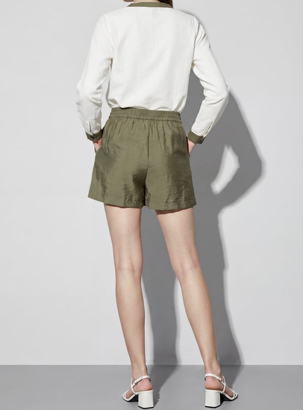 FAME FOREVER Embroidered Shorts