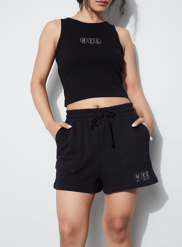 KAPPA Solid Drawstring Shorts