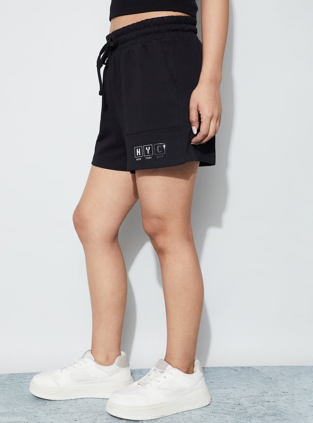 KAPPA Solid Drawstring Shorts