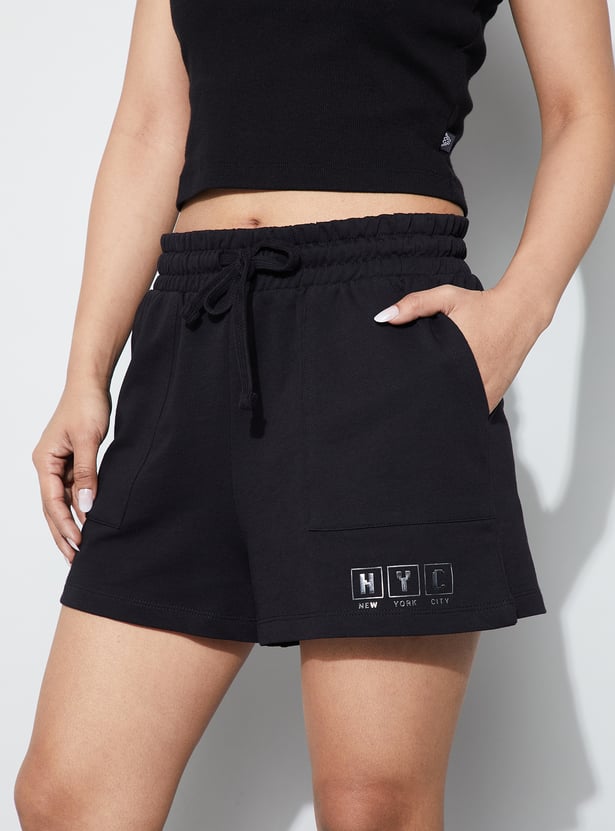 KAPPA Solid Drawstring Shorts