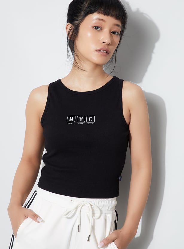 KAPPA Graphic Print Crop T-shirt