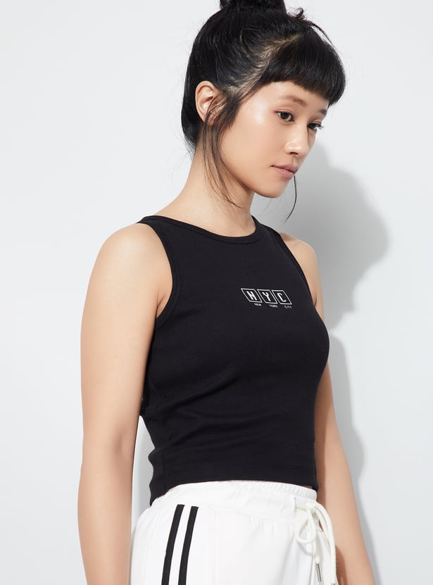 KAPPA Graphic Print Crop T-shirt