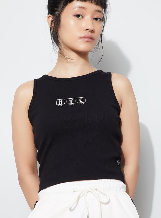 KAPPA Graphic Print Crop T-shirt