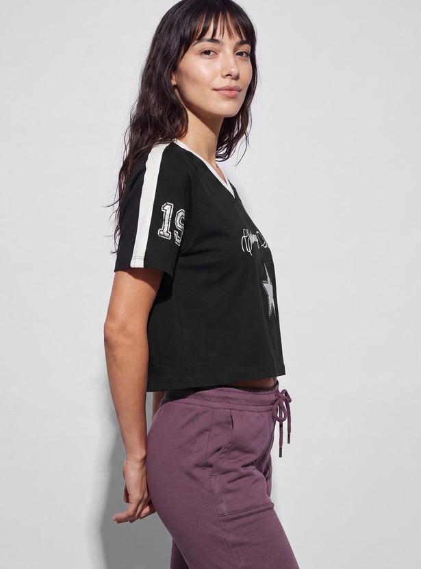 KAPPA Graphic Print Crop T-shirt