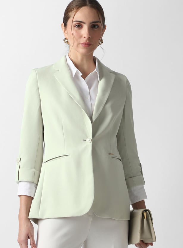 VAN HEUSEN Solid Blazer