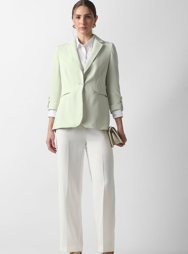VAN HEUSEN Solid Blazer
