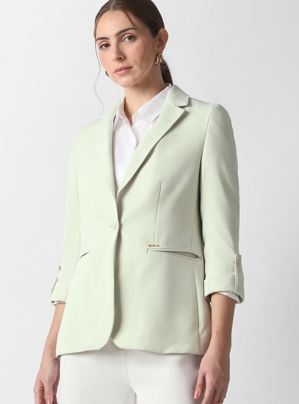 VAN HEUSEN Solid Blazer