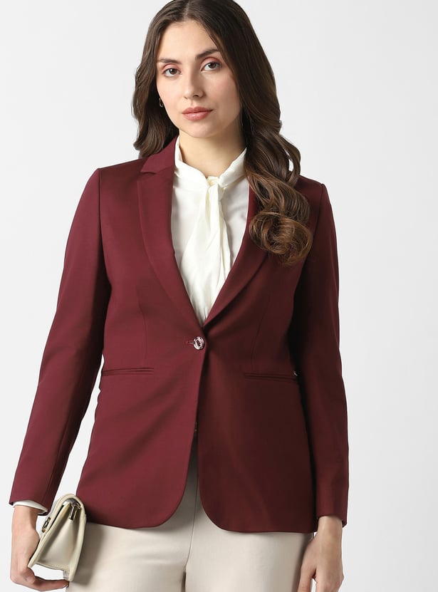 VAN HEUSEN Solid Tailored Blazer