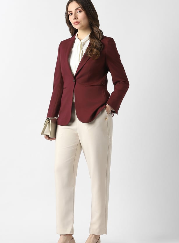 VAN HEUSEN Solid Tailored Blazer