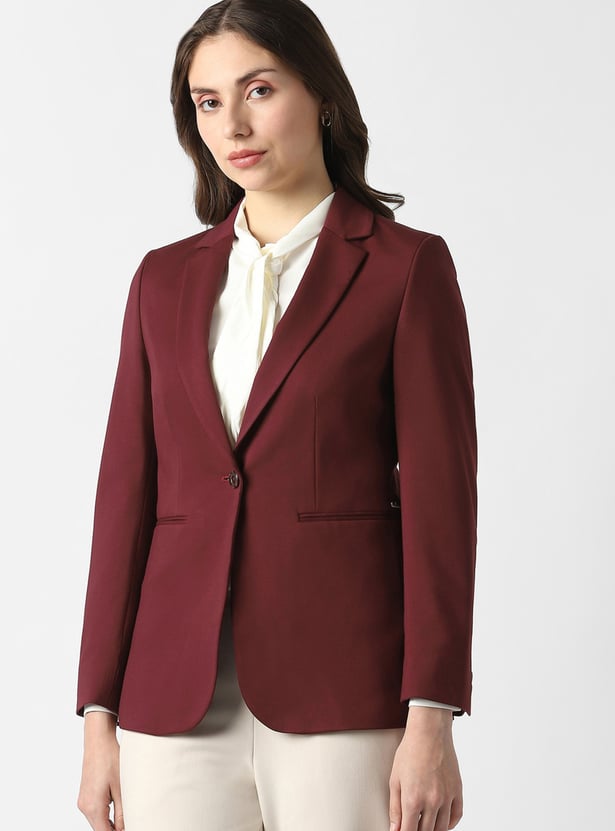 VAN HEUSEN Solid Tailored Blazer