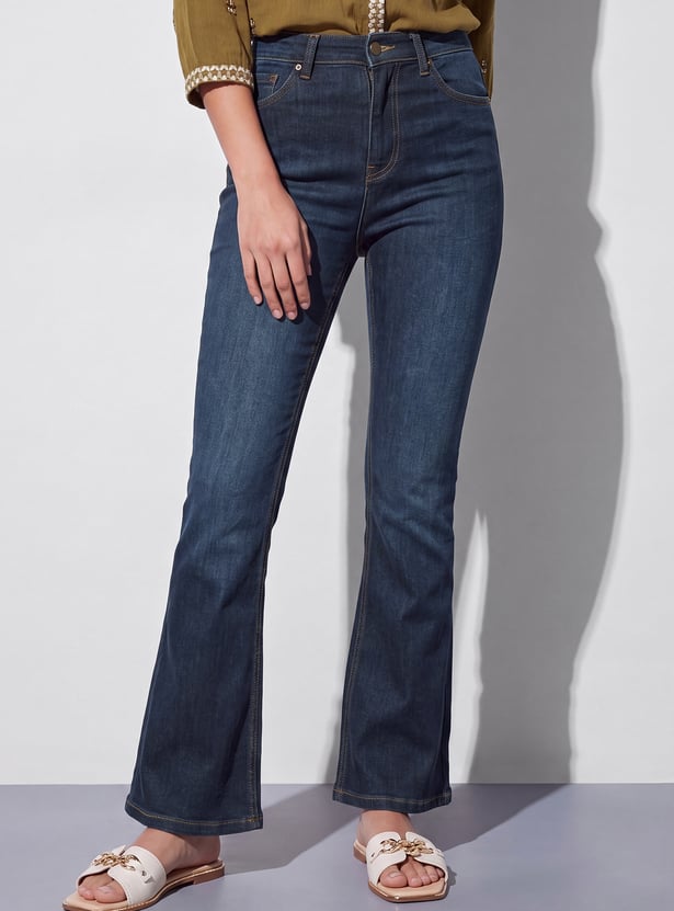 FAME FOREVER Solid Bootcut Jeans