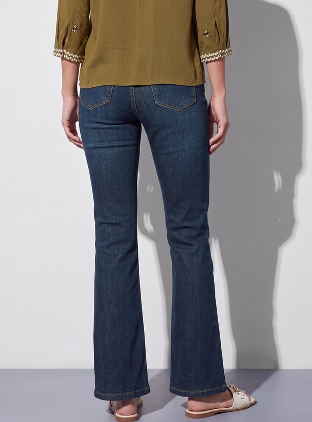 FAME FOREVER Solid Bootcut Jeans