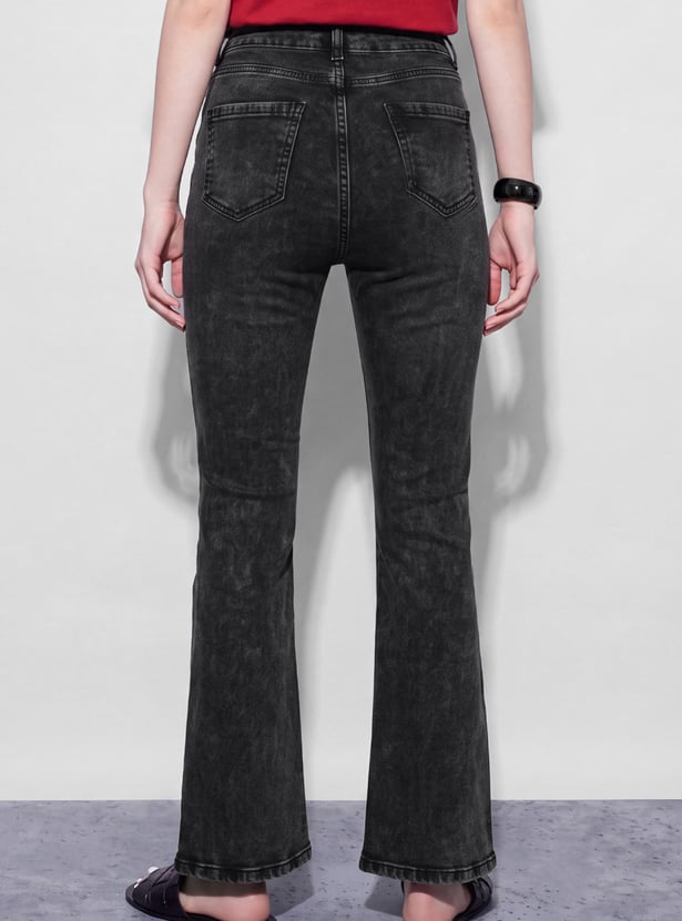FAME FOREVER Solid Bootcut Jeans