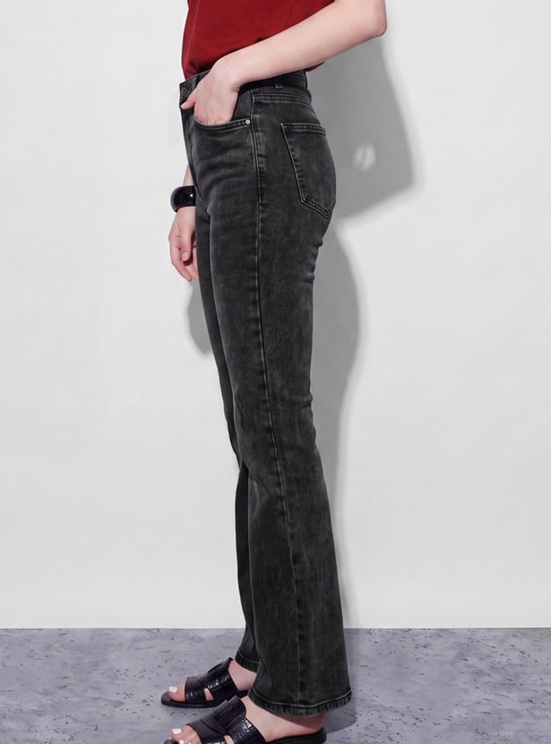 FAME FOREVER Solid Bootcut Jeans