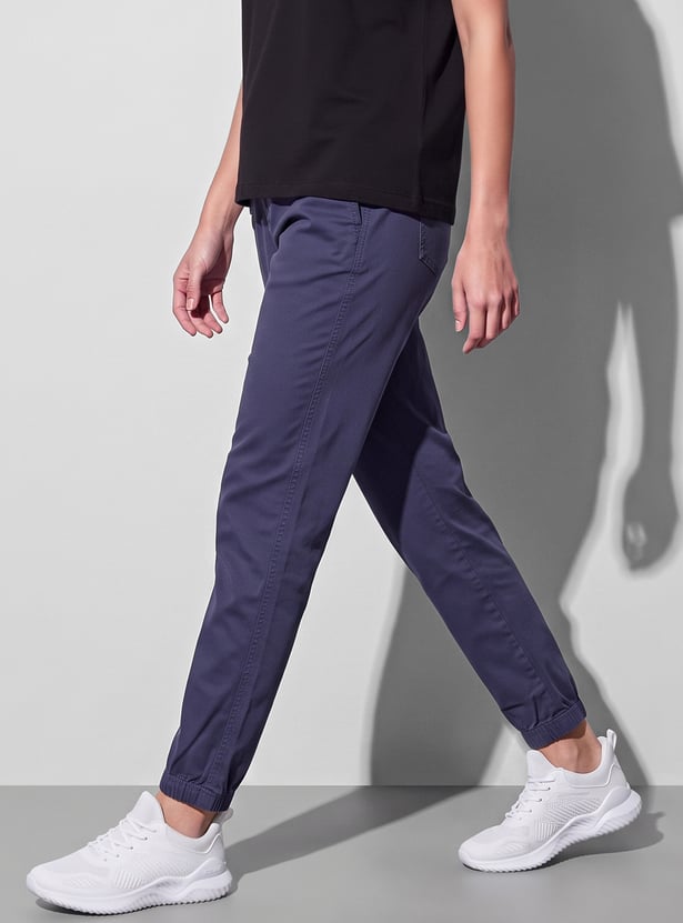 FAME FOREVER Drawstring Solid Joggers