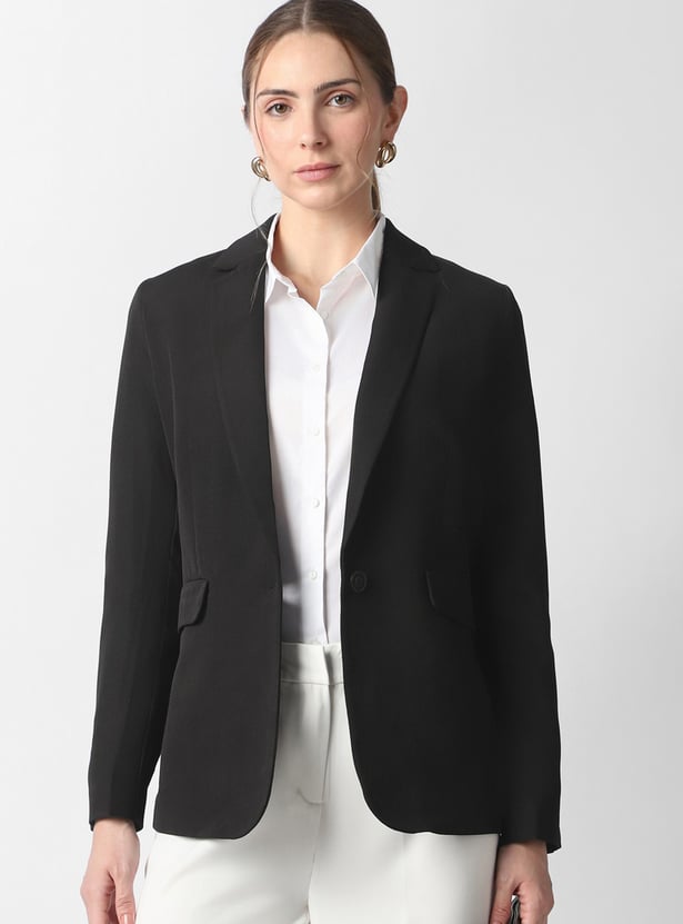 VAN HEUSEN Solid Regular Fit Blazer
