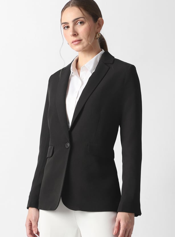 VAN HEUSEN Solid Regular Fit Blazer