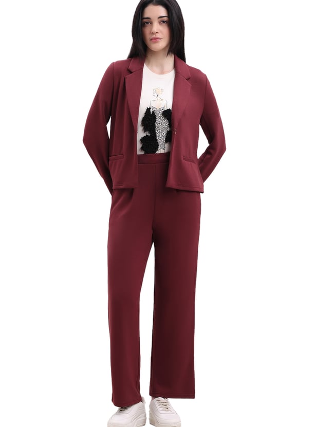 VERO MODA Solid Pleated Trousers