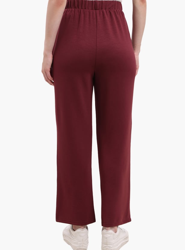 VERO MODA Solid Pleated Trousers