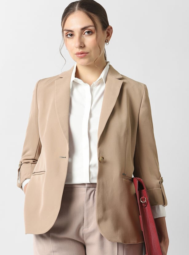 VAN HEUSEN Solid Blazer